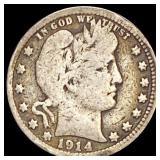 1914-S Barber Quarter NICELY CIRCULATED
