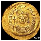 Constantinople Maur.Tiberius 583-601 Gold Solidus