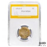 1913-D Buffalo Nickel PGA MS64