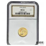 1915 $2.50 Gold Quarter Eagle NGC MS61
