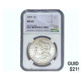 1879 Morgan Silver Dollar NGC MS62