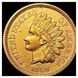 1859 Copper-Nickel Indian Head Cent CLOSELY UNCIRC