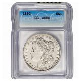 1892 Morgan Silver Dollar ICG AU50