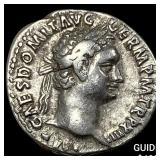 Roman Domitian 81-96 AD Silver Denarius CLOSELY U