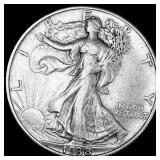 1938-D Silver Walking Liberty Half Dollar CLOSELY