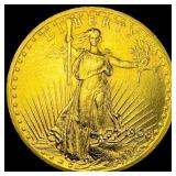 1908 No Motto $20 Saint-Gaudens Gold Double Eagle