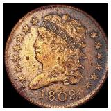 1809 Copper Half Cent CLOSELY UNCIRCULATED