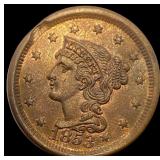 1853 Braided Hair Large Cent UNCIRCULATED