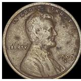 1909-S Lincoln Wheat Cent LIGHTLY CIRCULATED