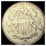 1867 Shield Nickel HIGH GRADE