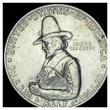 1920 Silver Half Dollar Pilgrim Tercentenary UNCI
