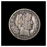 1900-O Silver Barber Half Dollar LIGHTLY CIRCULAT