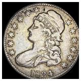 1834 Capped Bust Half Dollar NEARLY UNCIRCULATED