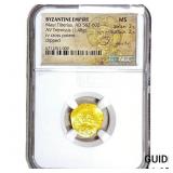 Byzantine Maur. Tiberius 582-602AD Gold Tremissis