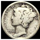 1921 Mercury Dime LIGHTLY CIRCULATED