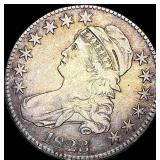 1823 Capped Bust Half Dollar NEARLY UNCIRCULATED