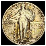 1928-S Silver Standing Liberty Quarter NEARLY UNCI