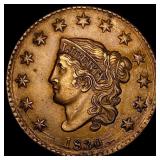 1830 Coronet Head Large Cent CLOSELY UNCIRCULATED