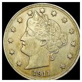 1911-D Liberty Head Nickel CLOSELY UNCIRCULATED
