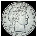 1912-D Silver Barber Half Dollar CHOICE AU