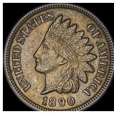 1890 Indian Head Cent CLOSELY UNCIRCULATED