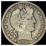 1894-O Silver Half Dollar NICELY CIRCULATED