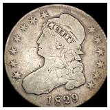 1829/7 Capped Bust Half Dollar NICELY CIRCULATED