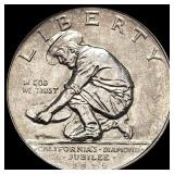 1925-S Silver California Jubilee Half Dollar UNCI