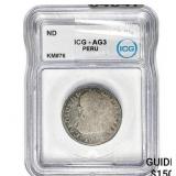 ND Peru Carolus III Silver 2 Reales ICG AG3