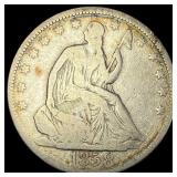 1858 Seated Liberty Half Dollar NICELY CIRCULATED