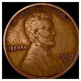 1909-S Lincoln Wheat Cent V.D.B. Copper LIGHTLY CI