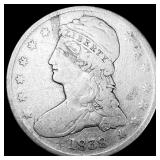 1838 Silver Half Dollar (Capped Bust) NICELY CIRCU