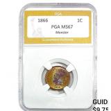 1866 Indian Head Cent PGA MS67