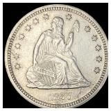 1877-S Silver Seated Liberty Quarter CLOSELY UNCIR