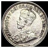 1919 Canada Silver 5 Cents CLOSELY  UNCIRCULATED