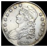 1832 Capped Bust Silver Half Dollar CLOSELY  UNCI
