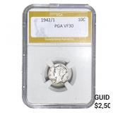 1942/1 Mercury Silver Dime PGA VF30