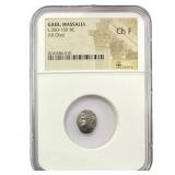 350-150 BC Gaul, Massalia AR Obol NGC CH F