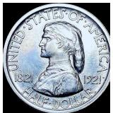 1921 Missouri Silver Half Dollar CHOICE AU