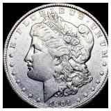 1901 Morgan Silver Dollar CLOSELY UNCIRCULATED