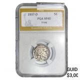 1937-D Buffalo Nickel PGA XFXF40 3-Leg