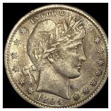 1894 Barber Silver Quarter CLOSELY UNCIRCULATED