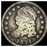 1821 Capped Bust Dime LIGHTLY CIRCULATED