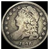 1836 Capped Bust Dime NICELY CIRCULATED
