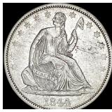 1844-O Silver Half Dollar CLOSELY UNCIRCULATED