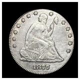 1877 Seated Liberty Quarter CLOSELY UNCIRCULATED