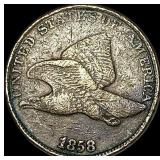 1858 Copper-Nickel Flying Eagle Cent LIGHTLY CIRC