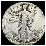 1938-D Silver Half Dollar Walking Liberty LIGHTLY