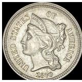 1870 Nickel Three-Cent Piece UNCIRCULATED