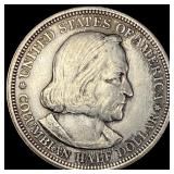 1892 Silver Columbian Half Dollar CLOSELY UNCIRCUL